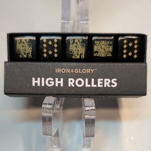 High Rollers Dice Set - Black and Gold